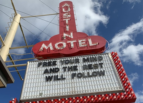 Austin, TX Motel sign