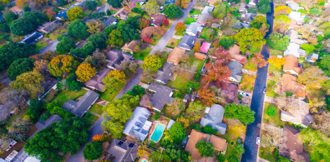 Photo of historic homes in Georgetown TX